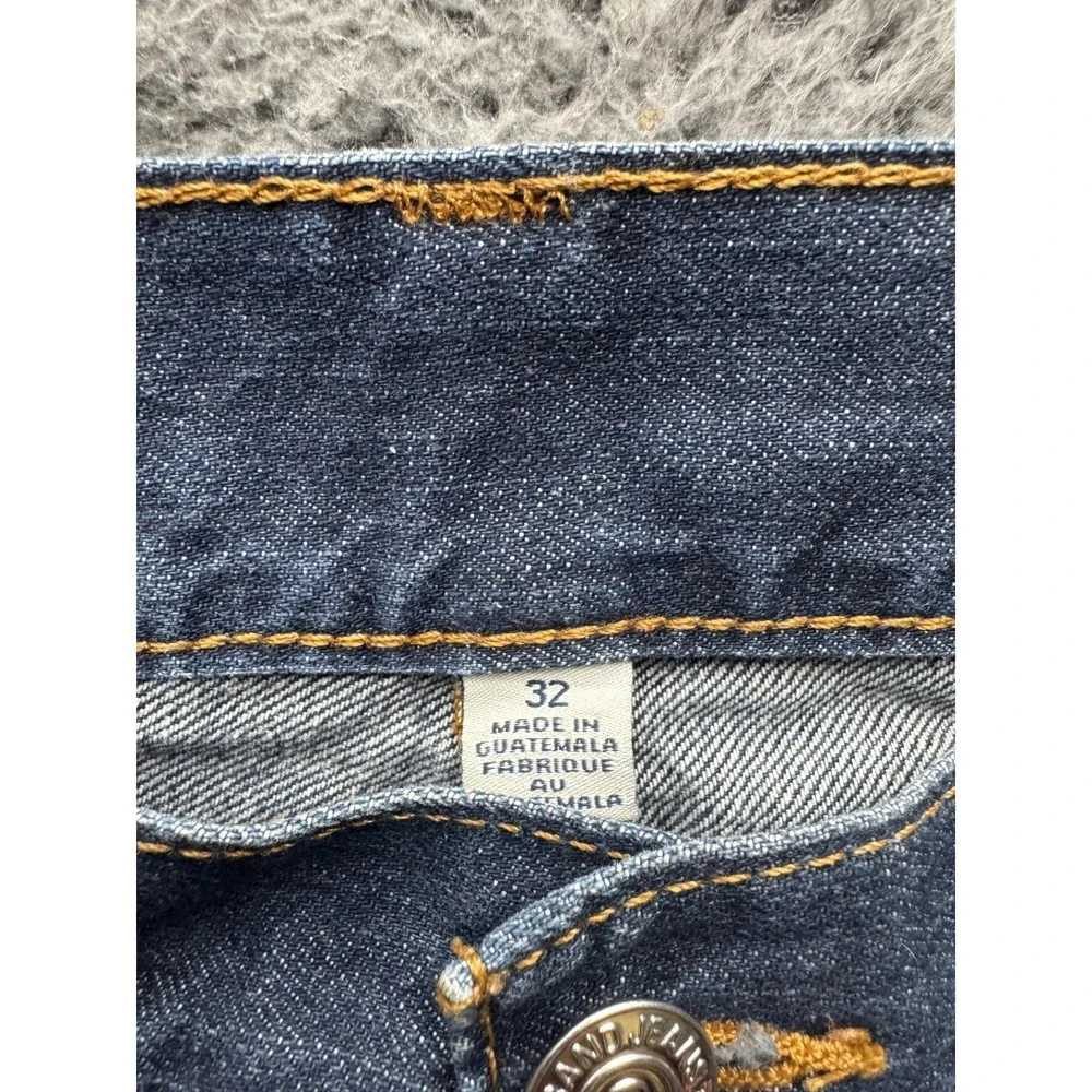 True Religion Low Rise Straight Leg Denim Jeans Dark Wash Indigo Mens Size‎ 32